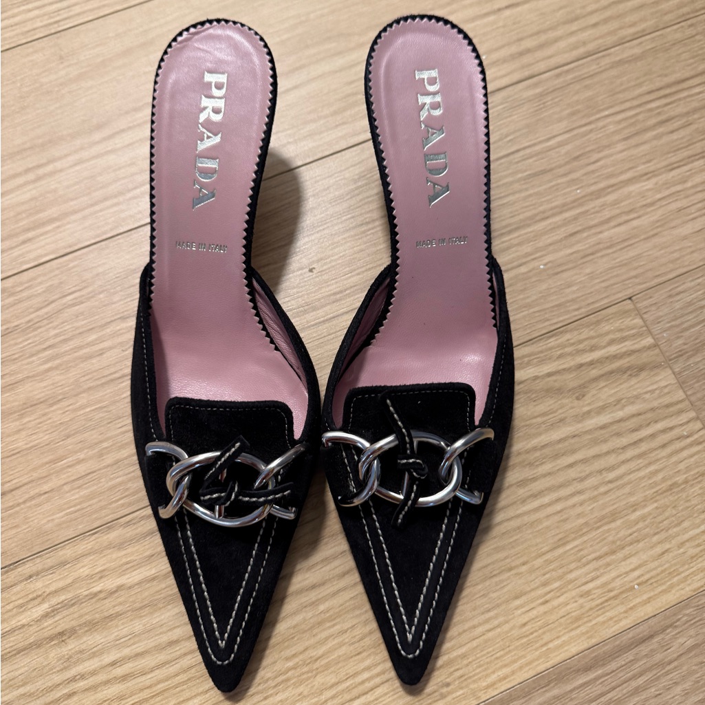 Prada Elegant Black Mules